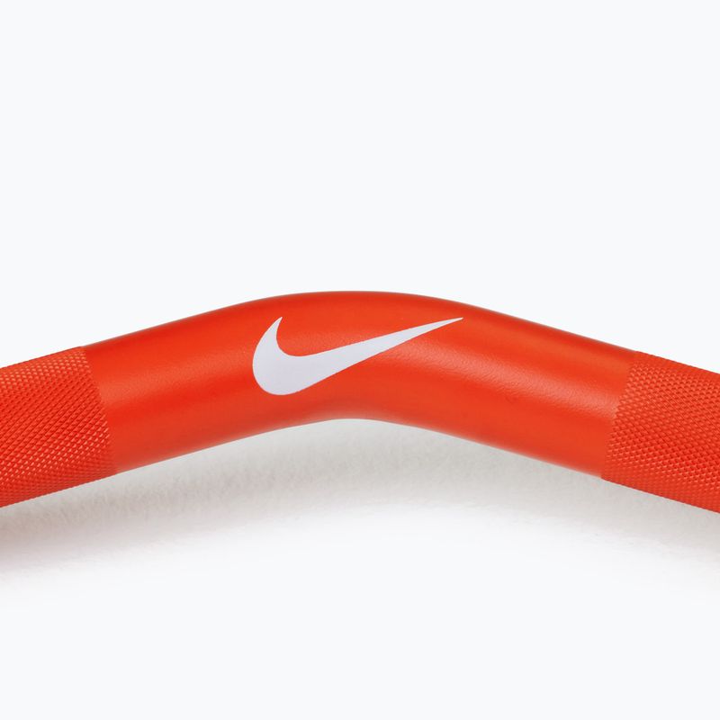 Bicepsová osa Nike Strength Shield Curl Bar orange 5