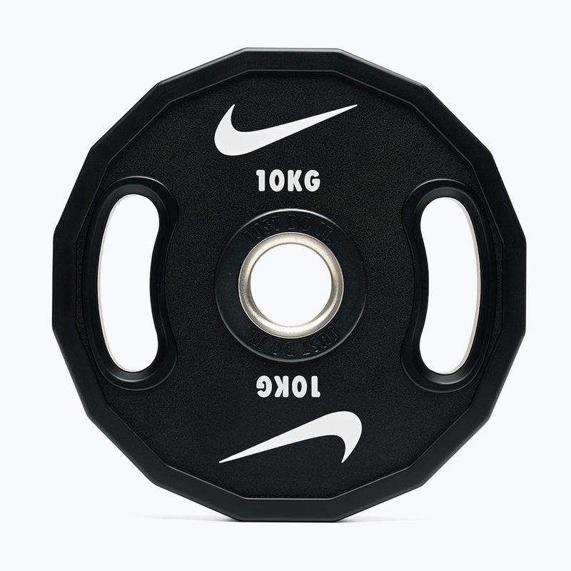 Olympijské bumperové závaží Nike Strength Pro Urethane Plates 10 kg black/white 4