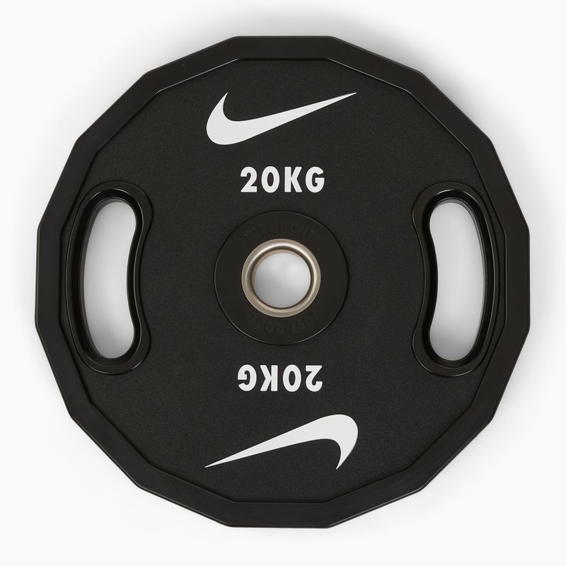 Olympijské bumperové závaží Nike Strength Pro Urethane Plates 20 kg black/white 2