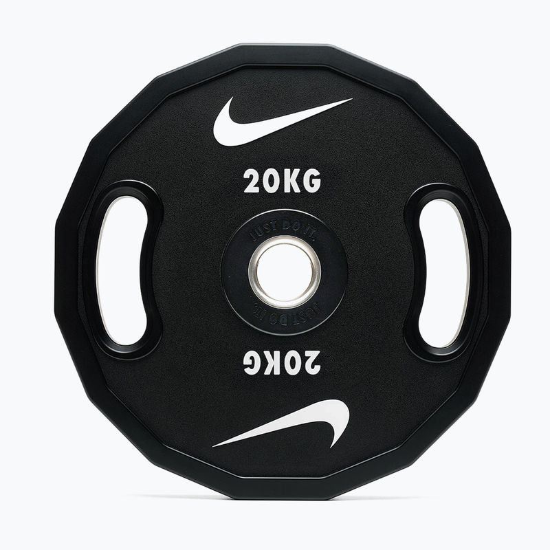 Olympijské bumperové závaží Nike Strength Pro Urethane Plates 20 kg black/white 4