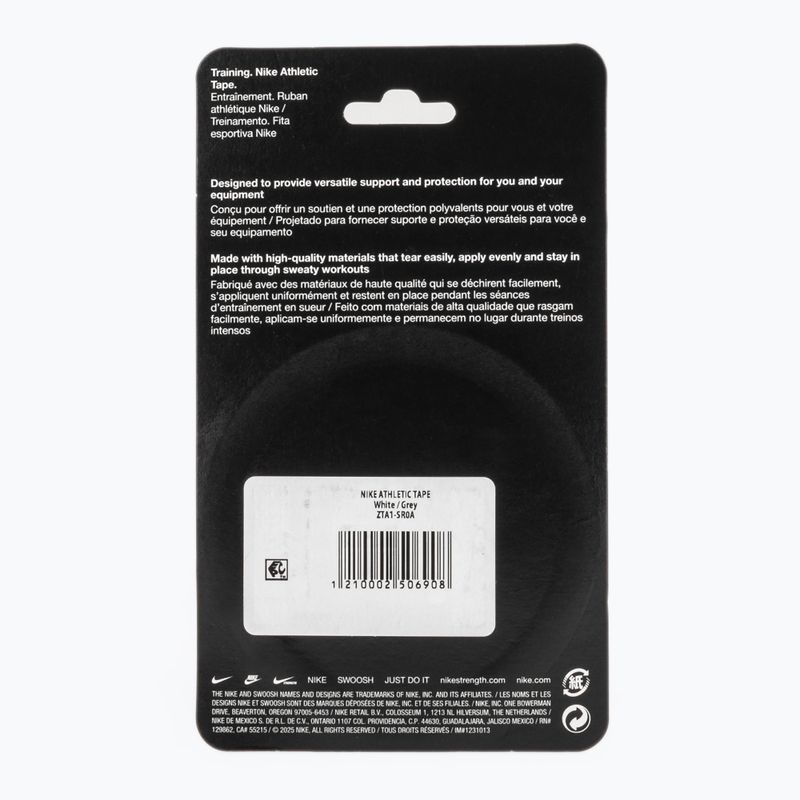 Kohezivní elastický obvaz Nike Strenght Athletic Tape white/grey 2