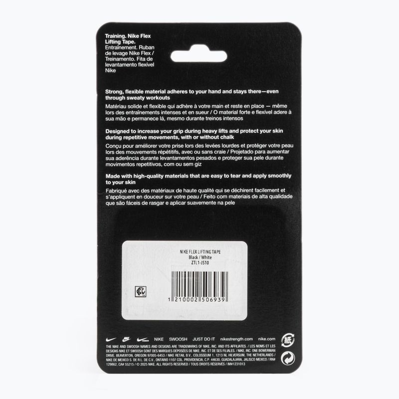 Kohezivní elastický obvaz Nike Strenght Flex Lifting Tape black/white 2