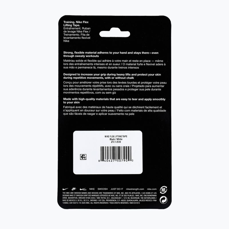 Kohezivní elastický obvaz Nike Strenght Flex Lifting Tape black/white 8