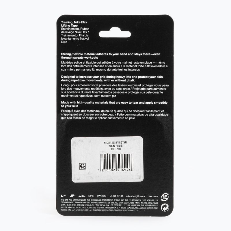 Kohezivní elastický obvaz Nike Strenght Flex Lifting Tape white/black 2
