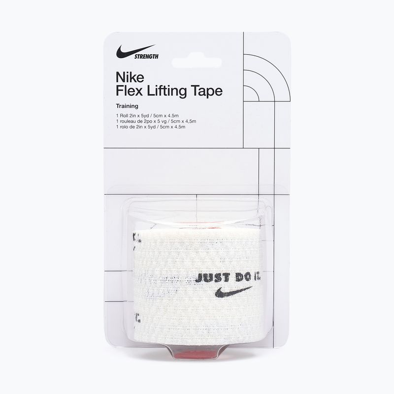 Kohezivní elastický obvaz Nike Strenght Flex Lifting Tape white/black 5