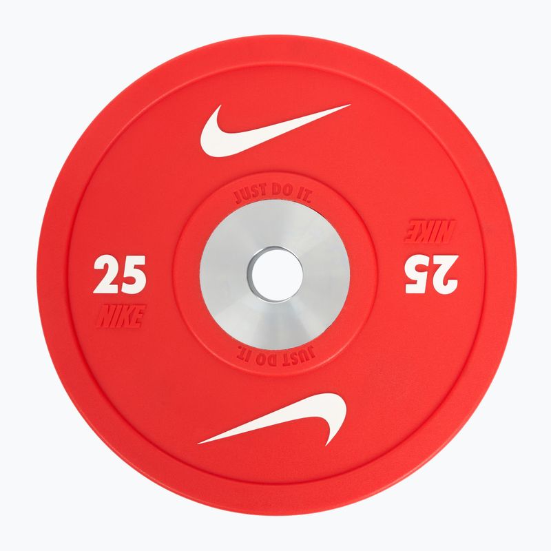 Nárazníkové zatížení Nike Strength Pro Urethane Bumper Plates 25 kg red/white 2