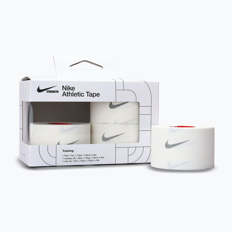 Kohezivní elastický obvaz Nike Strenght Athletic Tape white/grey 2