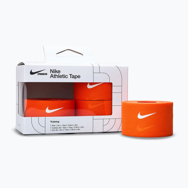 Kohezivní elastický obvaz Nike Strenght Athletic Tape orange/white 2