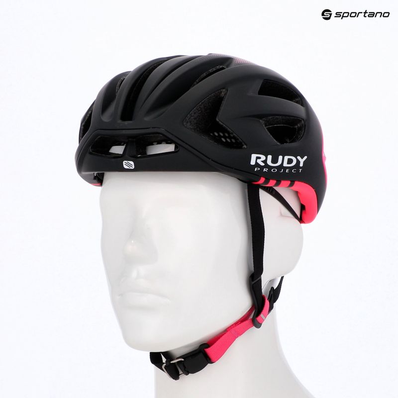 Cyklistická přilba Rudy Project Egos black/pink fluo matte 7