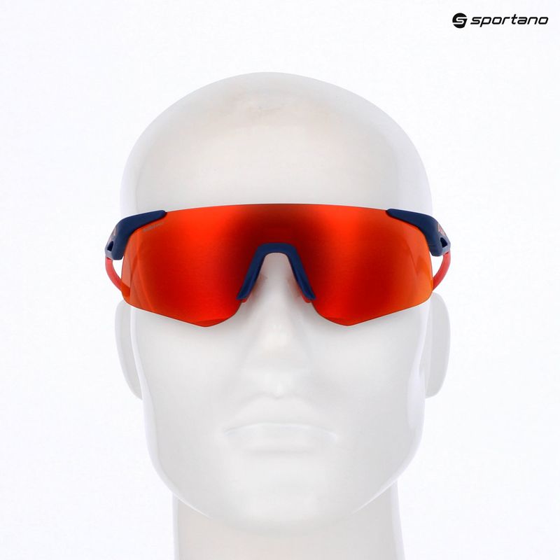 Sluneční brýle Red Bull SPECT Mark blue/brown with red orange mirror 7