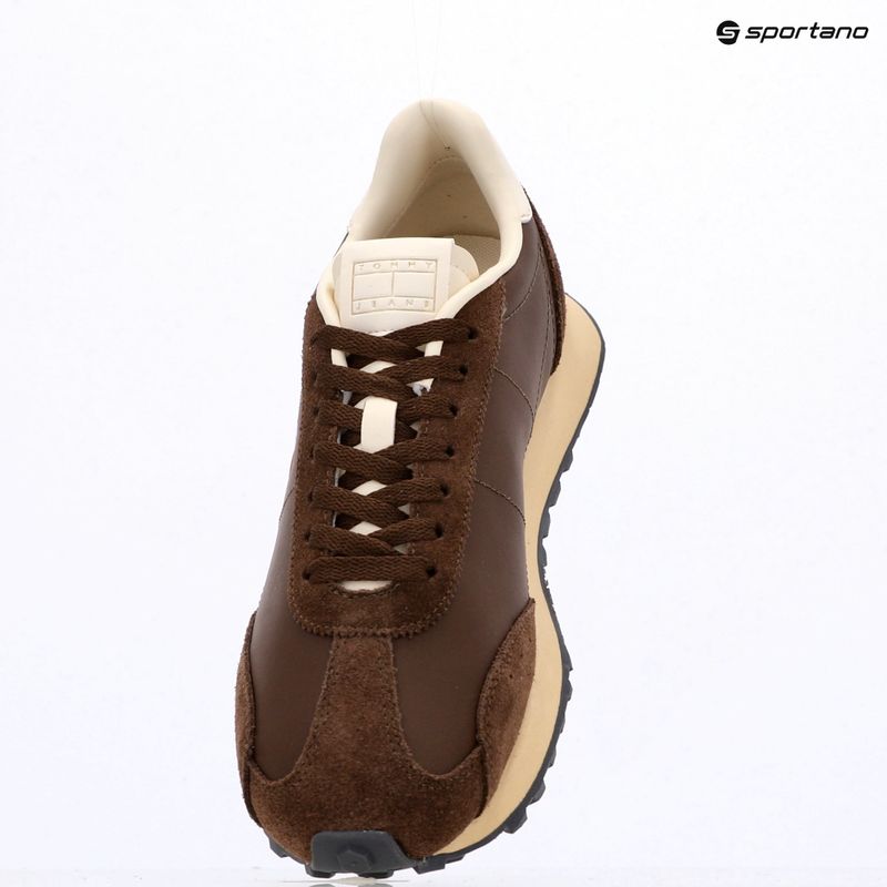 Pánská obuv Tommy Jeans Retro Runner Archive Mix legacy brown 9