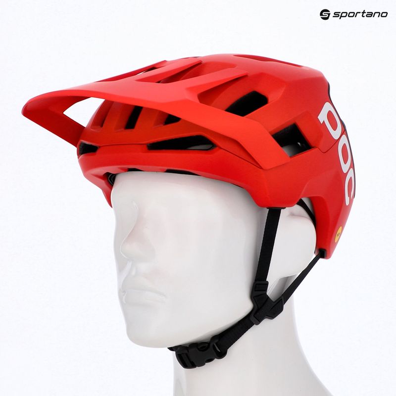 Cyklistická přilba POC Kortal Race MIPS prismane red matt/uranium black matt 6
