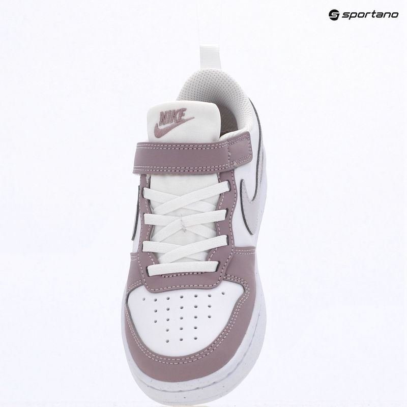 Dětské boty do vody Nike Court Borough Low Recraft white/plum fog/white/venice 9