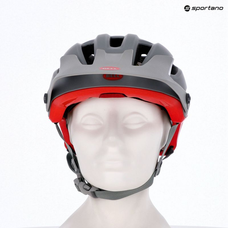 Cyklistická přilba Bell 4Forty Integrated MIPS matte gloss gray/crimson 15