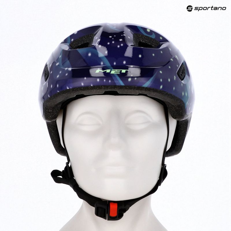 Dětská cyklistická helma MET Hooray space glow in the dark 7