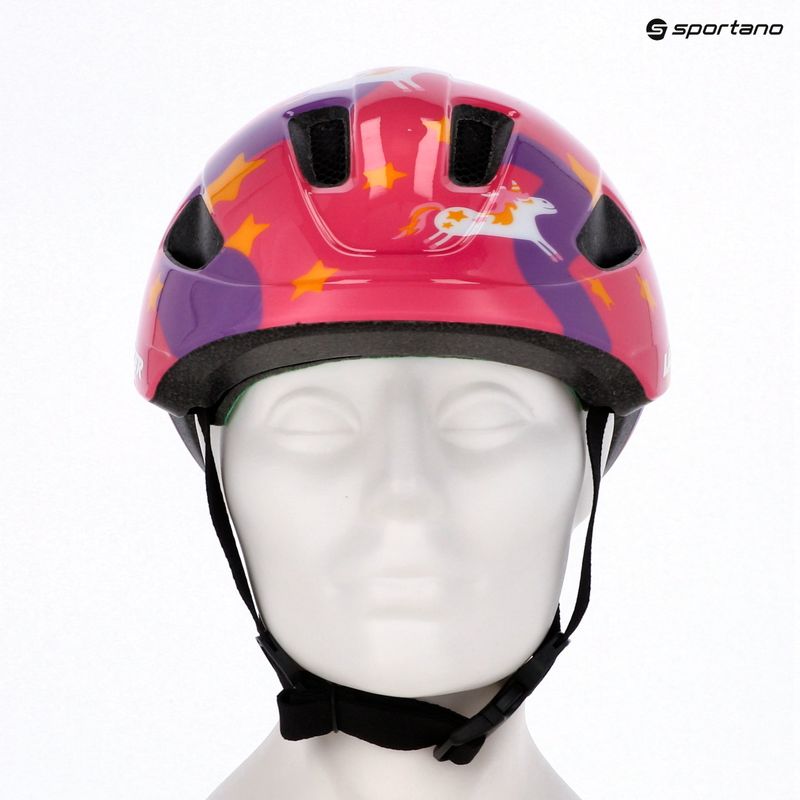 Dětská cyklistická helma Lazer Pnut 2.0 KinetiCore purple pony 8