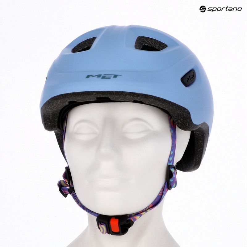 Dětská cyklistická helma MET Hooray lilac matt 9