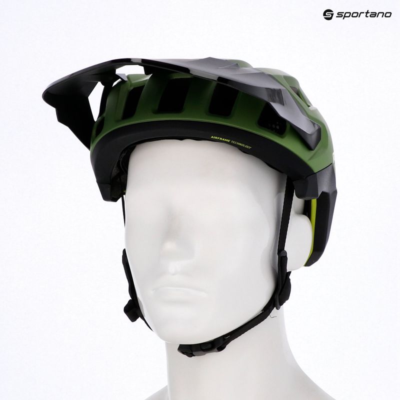 Cyklistická přilba Rudy Project Terraform met.olive/black/acid green matte 10