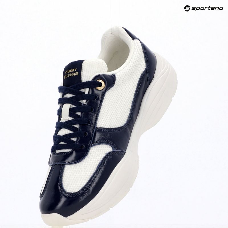 Dámské boty Tommy Hilfiger ModernRunner Shiny Leather yale navy 9