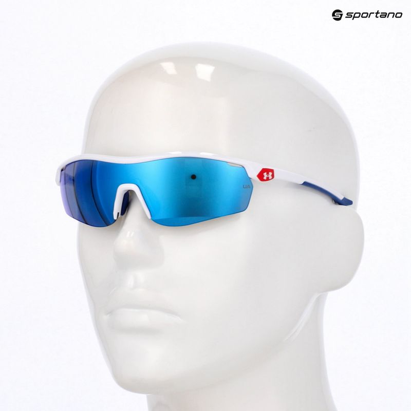 Dětské sluneční brýle Under Armour 7001/S S3 matte white/blue multilayer oleophobic 10