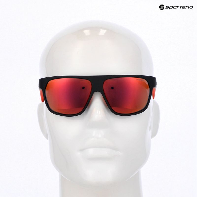 Pánské sluneční brýle Polaroid PLD 7053/S matte black red/red multilayer polarized 9