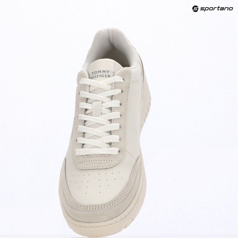 Pánské boty Tommy Hilfiger Basket Core Leather Suede Mix ecru/street green 9