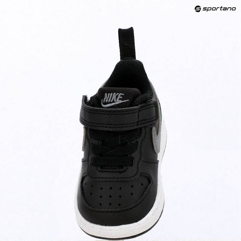 Dětské boty do vody Nike Court Borough Low black/smoke grey/white/illusion green 7