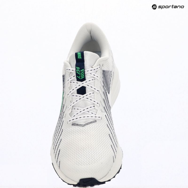 Pánské běžecké boty Nike Run Defy White/Midnight Navy/Green Spark 10