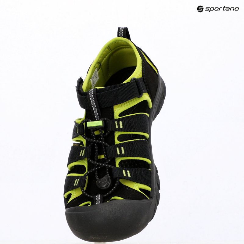 Dětské sandály KEEN Newport H2 black/lime green 7