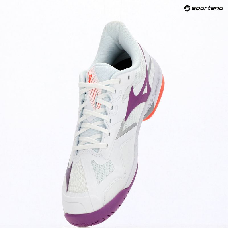 Dámské tenisové boty Mizuno Wave Exceed Court AC white/dahlia/lava orange 9
