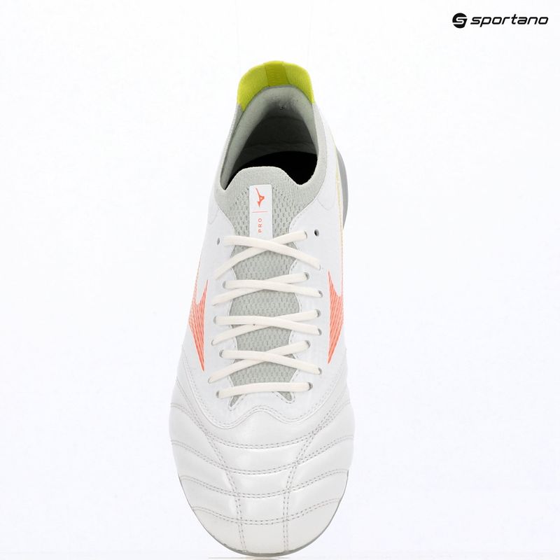 Kopačky Mizuno Morelia Neo V β Pro AG white/lava orange/evening primrose 9