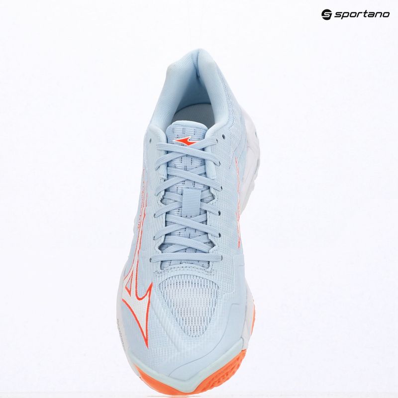 Dámské volejbalové boty Mizuno Wave Lightning Elite blue finch/white/lava orange 9