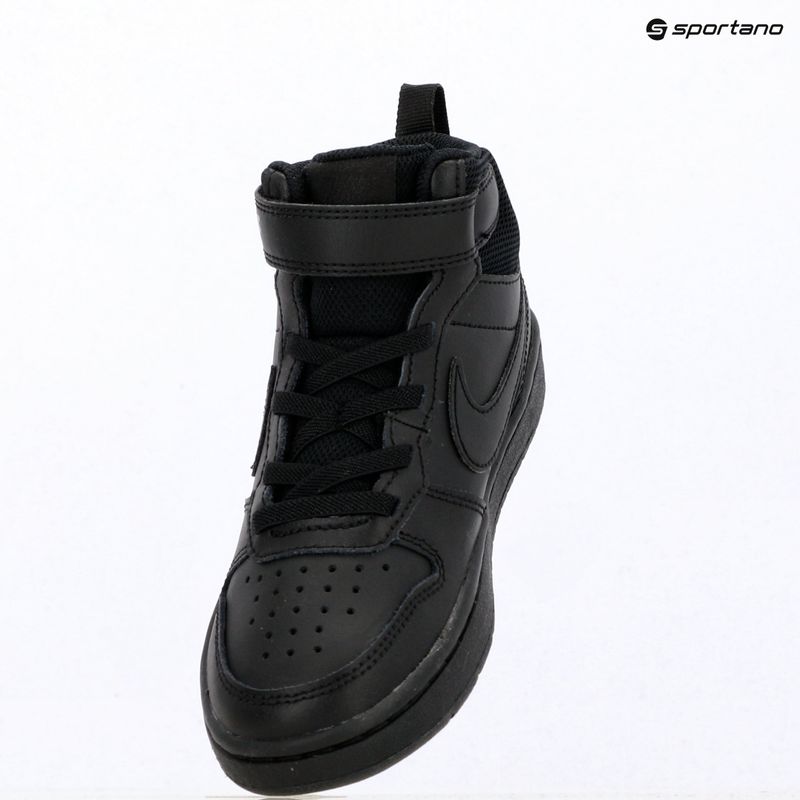 Dětské boty do vody Nike Court Borough Mid 2 black/black/black 6