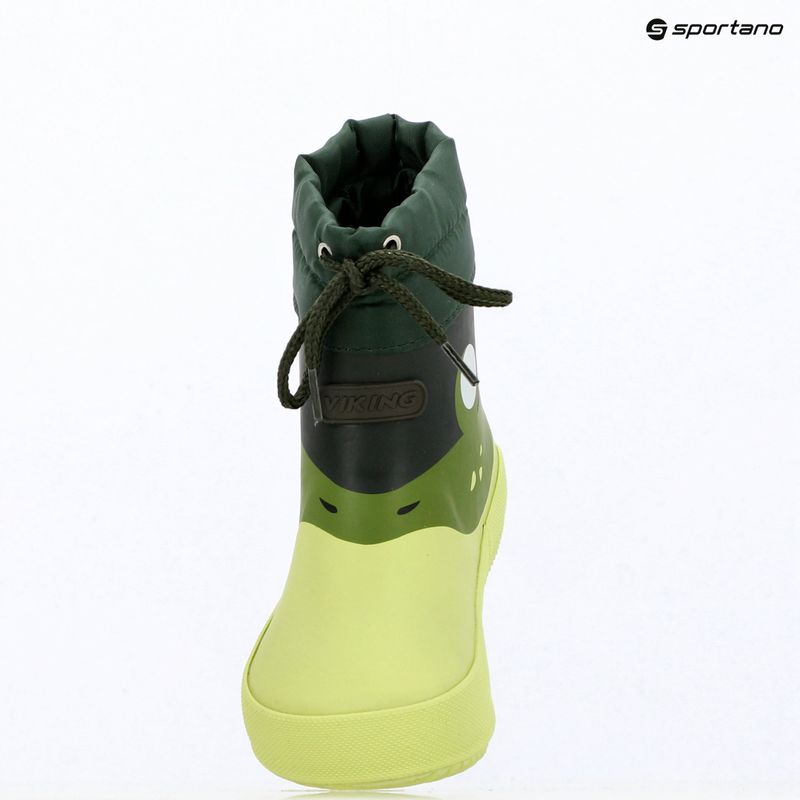 Dětské holínky Viking Alv Barefoot Paw Print light green/green 8