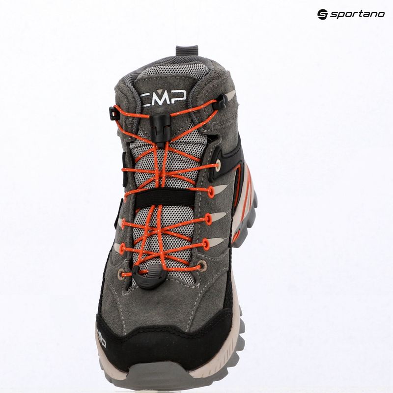 Dětské trekové boty CMP Rigel 2.0 Mid Waterproof grey/brick 9