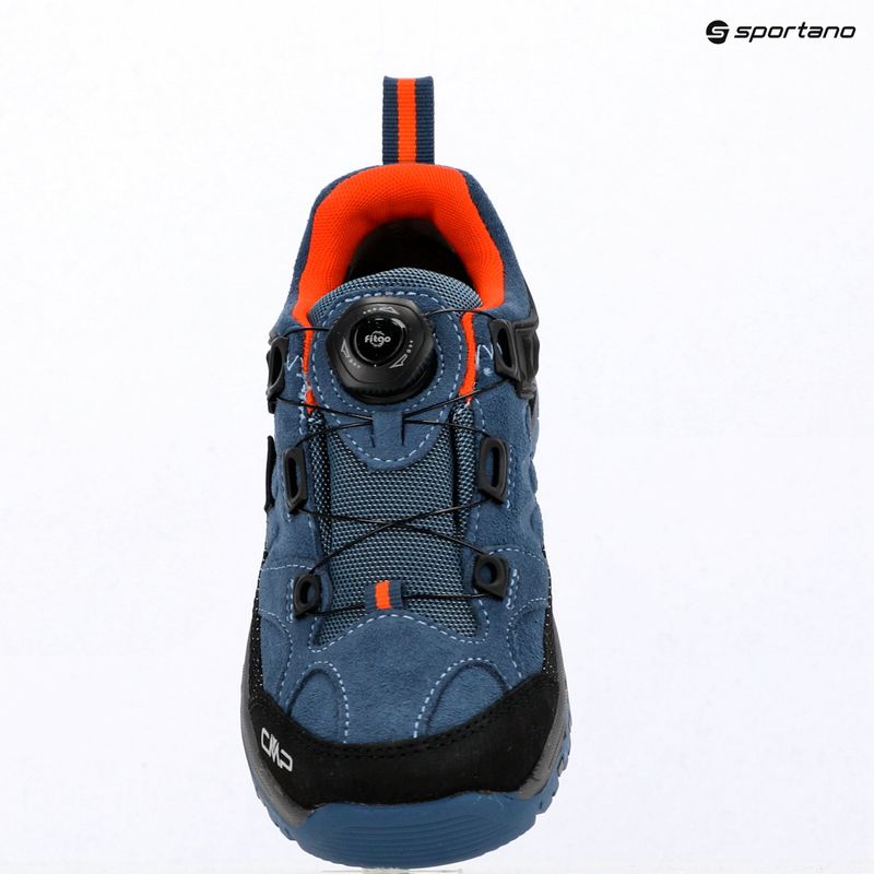 Dětské trekové boty CMP Kiruna Low FitGo Waterproof bluestone/arancio 9