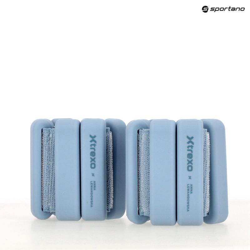 Závaží na kotníky a zápěstí XTREXO x Anna Lewandowska Bangles 210 Azul Bruma 12