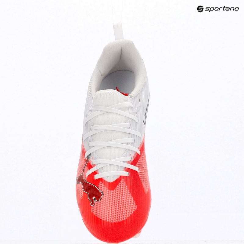 Dětské kopačky PUMA Ultra 7 Match FG/AG Jr ultra red/puma black/puma white 9