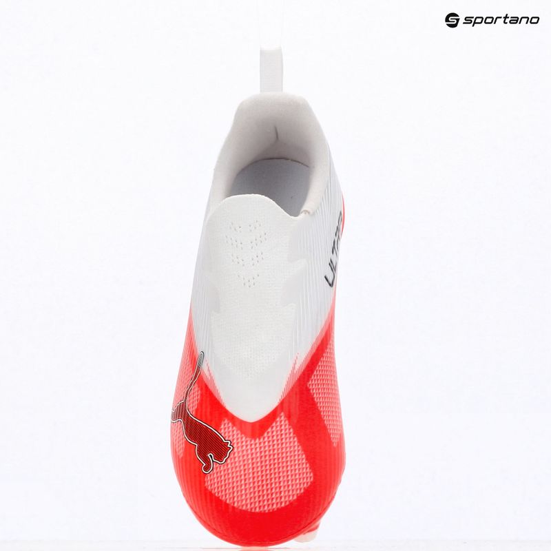 Dětské kopačky PUMA Ultra 7 Match LL FG/AG Jr ultra red/puma black/puma white 9