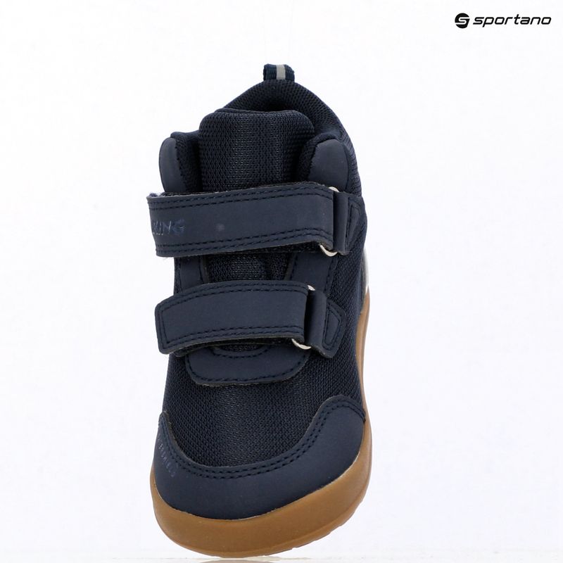 Dětské barefoot boty Viking Alv Barefoot Mid 2V Waterproof navy 21