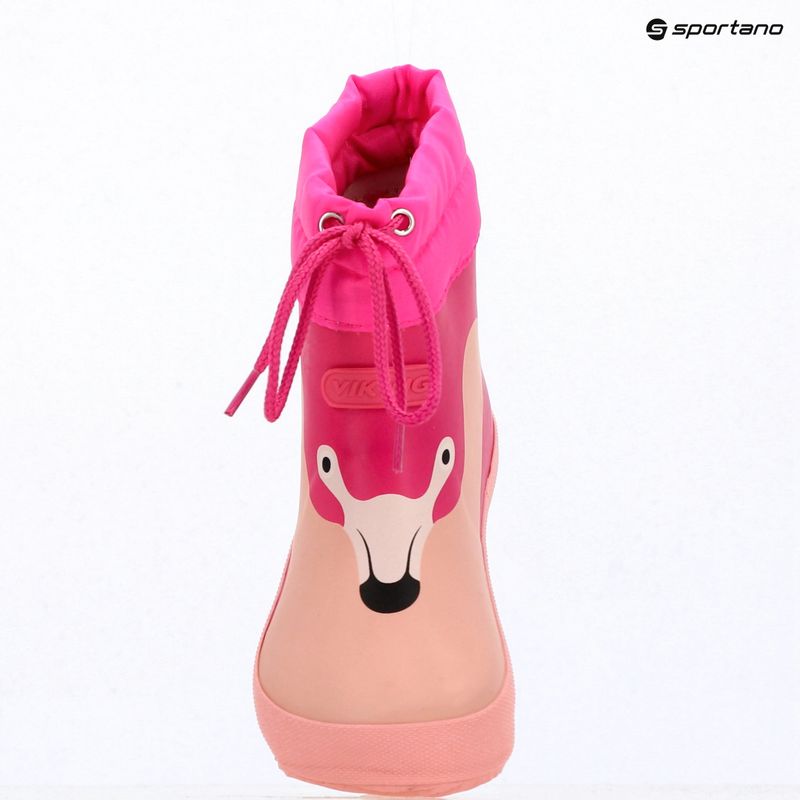 Dětské holínky Viking Alv Barefoot Paw Print light pink/magenta 9