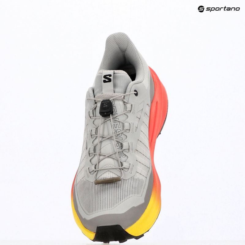 Pánské běžecké boty Salomon Genesis 2 gray violet/safety yellow 9