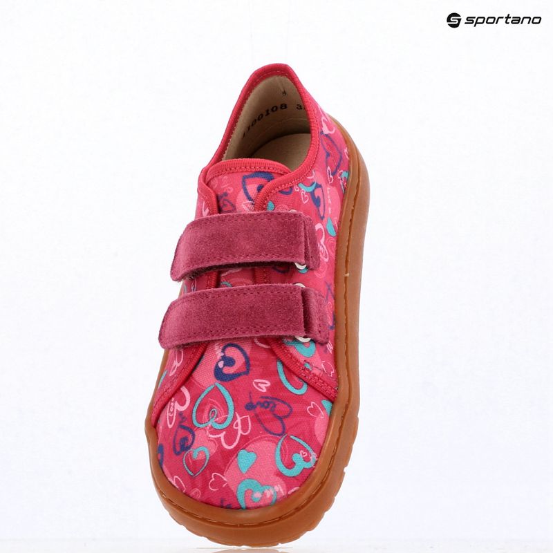 Dětské barefoot boty Froddo Barefoot Canvas fuxia+ 9