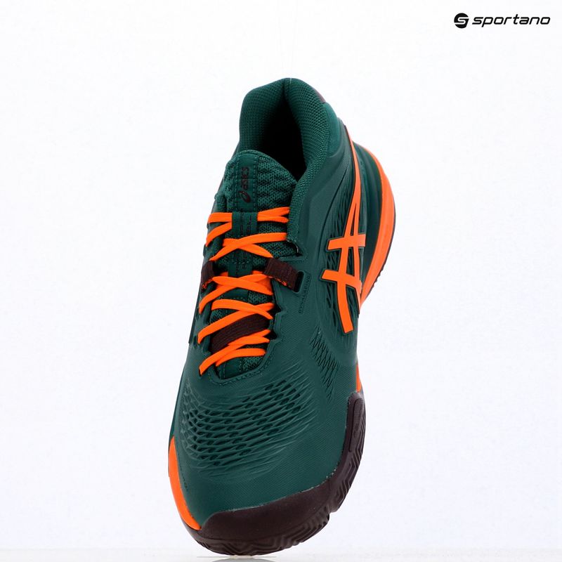 Pánské boty na padel Asics Gel-Resolution X Padel Jewel Green/Energy Orange 6