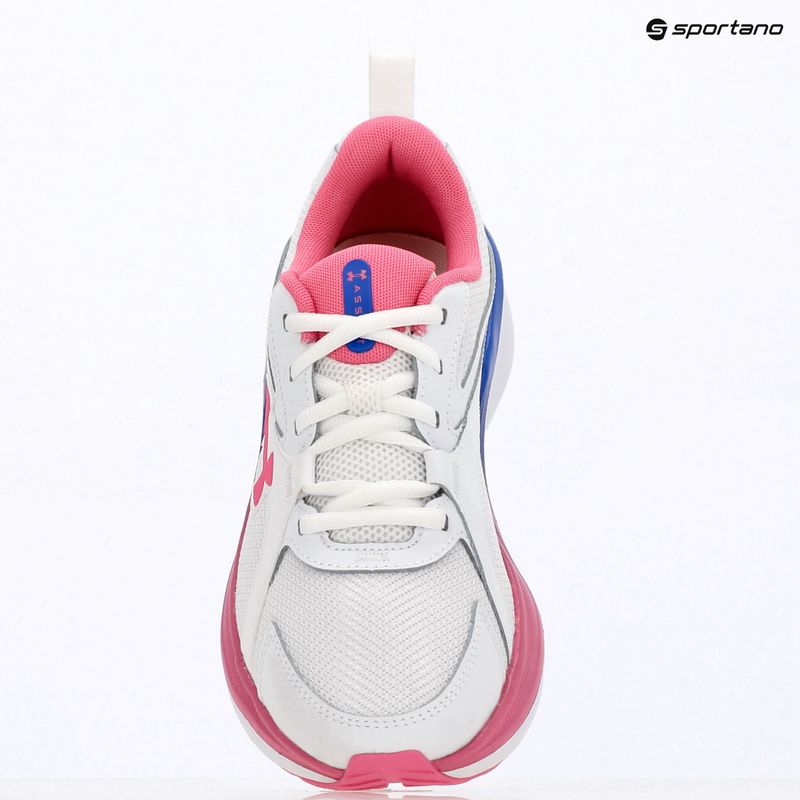 Dámské běžecké boty Under Armour Assert 11 white/pink frenzy/pink frenzy 9