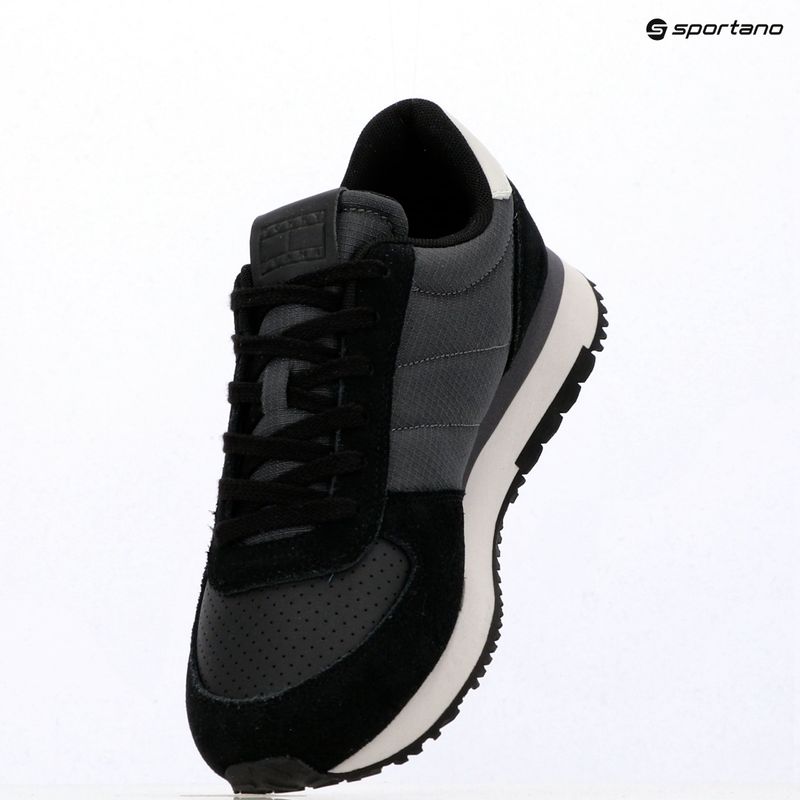 Pánské boty Tommy Jeans Runner Flag Mix washed black/stratus grey 9