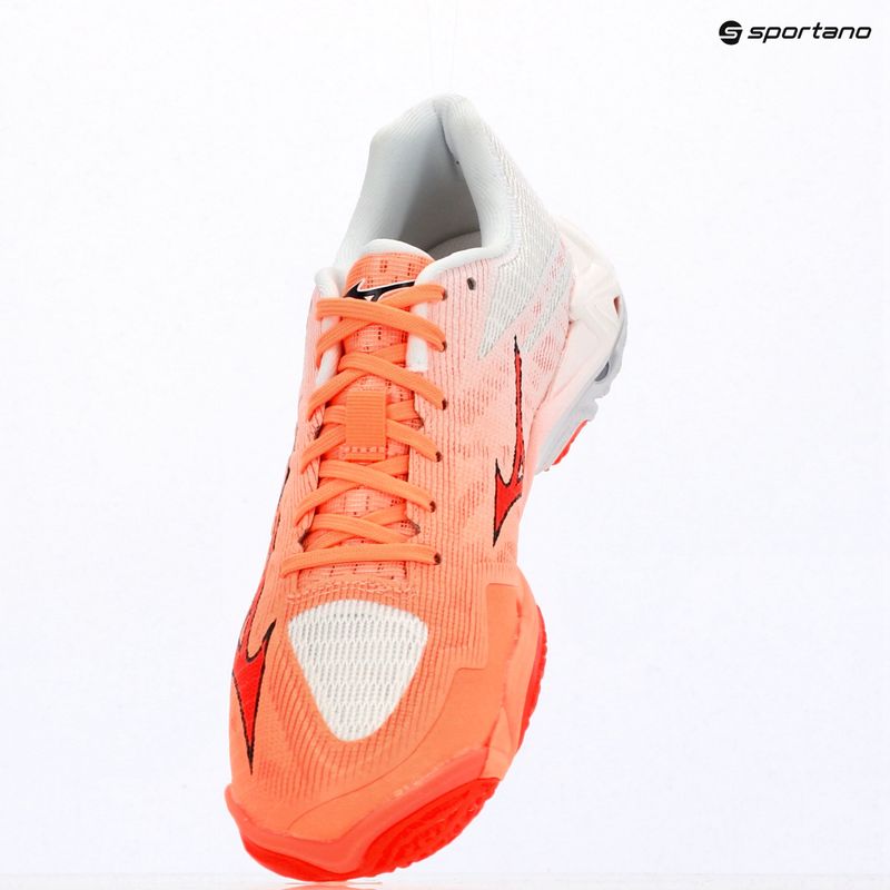 Volejbalové boty Mizuno Wave Lightning Elite flamingo coral/lava orange/white 7