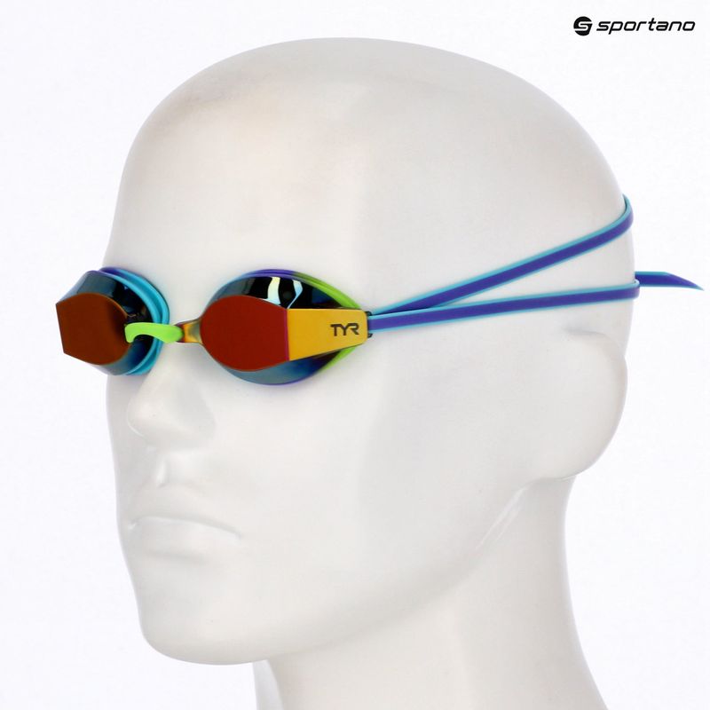 Dětské plavecké brýle TYR Blackops 140 Ev Racing Mirrored purple/multi 6