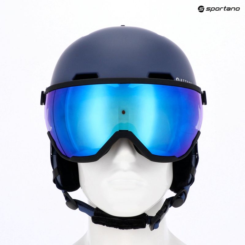 Lyžařská helma ATTABO Avens 2.0 Visor modrá 11
