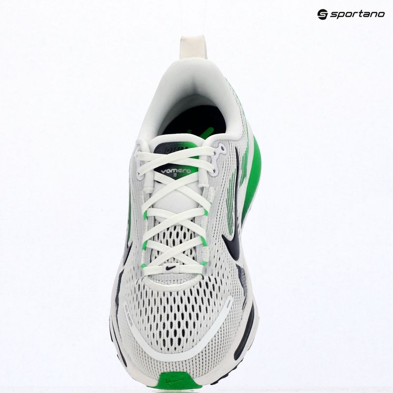 Běžecké boty Nike Vomero 18 bílá/zelená jiskra/námořnická modř 16